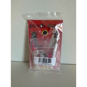 Purrdy Paws Clear Kitten Soft Nail Caps Claw Covers with Adhesive Made in USA